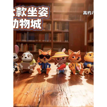 Zootopia Blind Box Fox Nick Judy Figurine Office Decoration Desk Ornament Children's Toy Gift