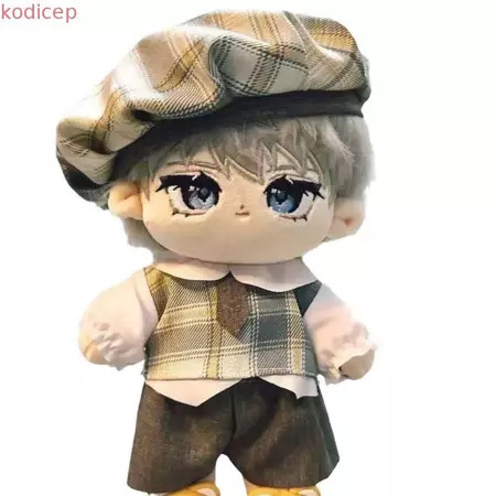 KODICEP1 20CM Doll Clothes, Shirt Trousers Dress-up Cotton Doll Outfit, DIY Toy Mini Clothes Handmade Handsome Suit Plush Doll Clothe Idol Doll
